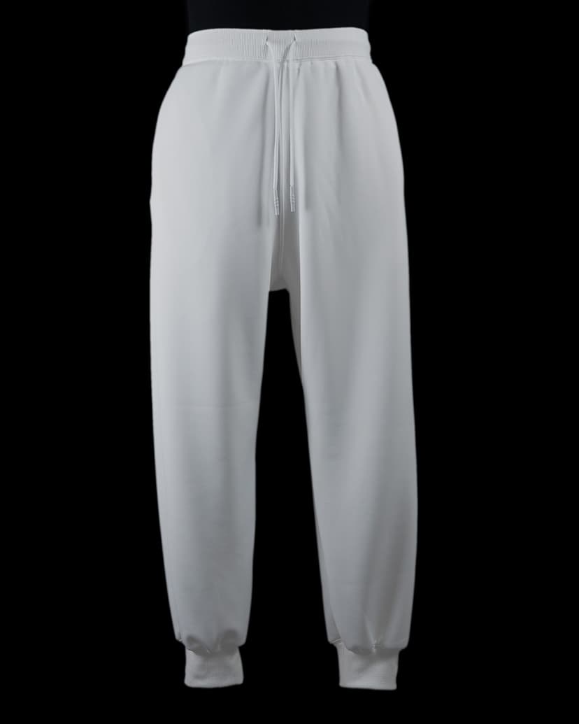tkio double knit bottoms front (white)