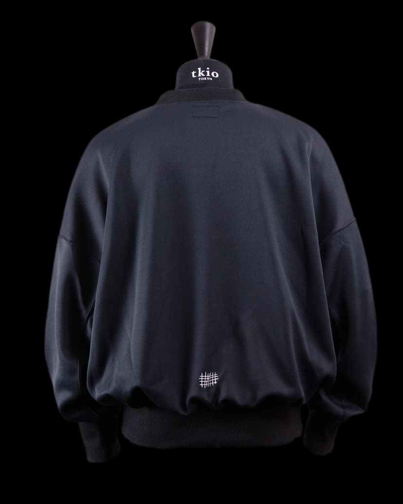 tkio double knit crewneck back (black)